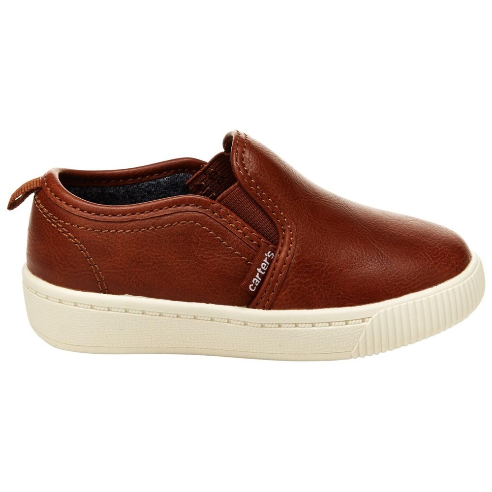 Carter’s Brown Faux Leather Slip-On Shoes - Size 11